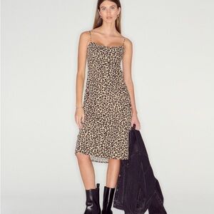 Leopard Print Slip Dress